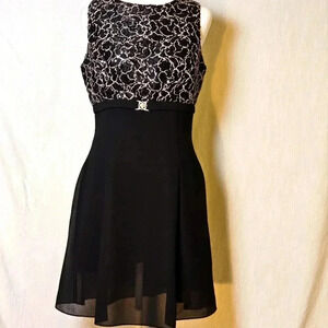 VTG Scott McClintock Black Mother of The Bride Sequin Fit and Flare Gown SZ 10